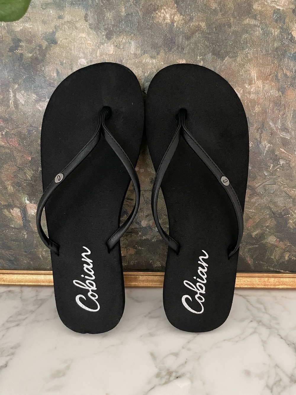 Cobian Nias Bounce 2 Flip Flop Sandal Womens Size 9 Black Comfort - Picture 4 of 5